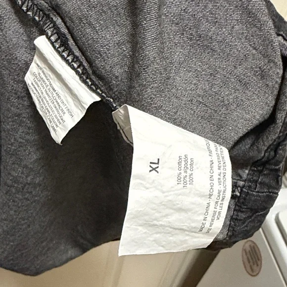 Nine West Black Long-Sleeve Button-Front Shirt Dress - Picture 6 of 7